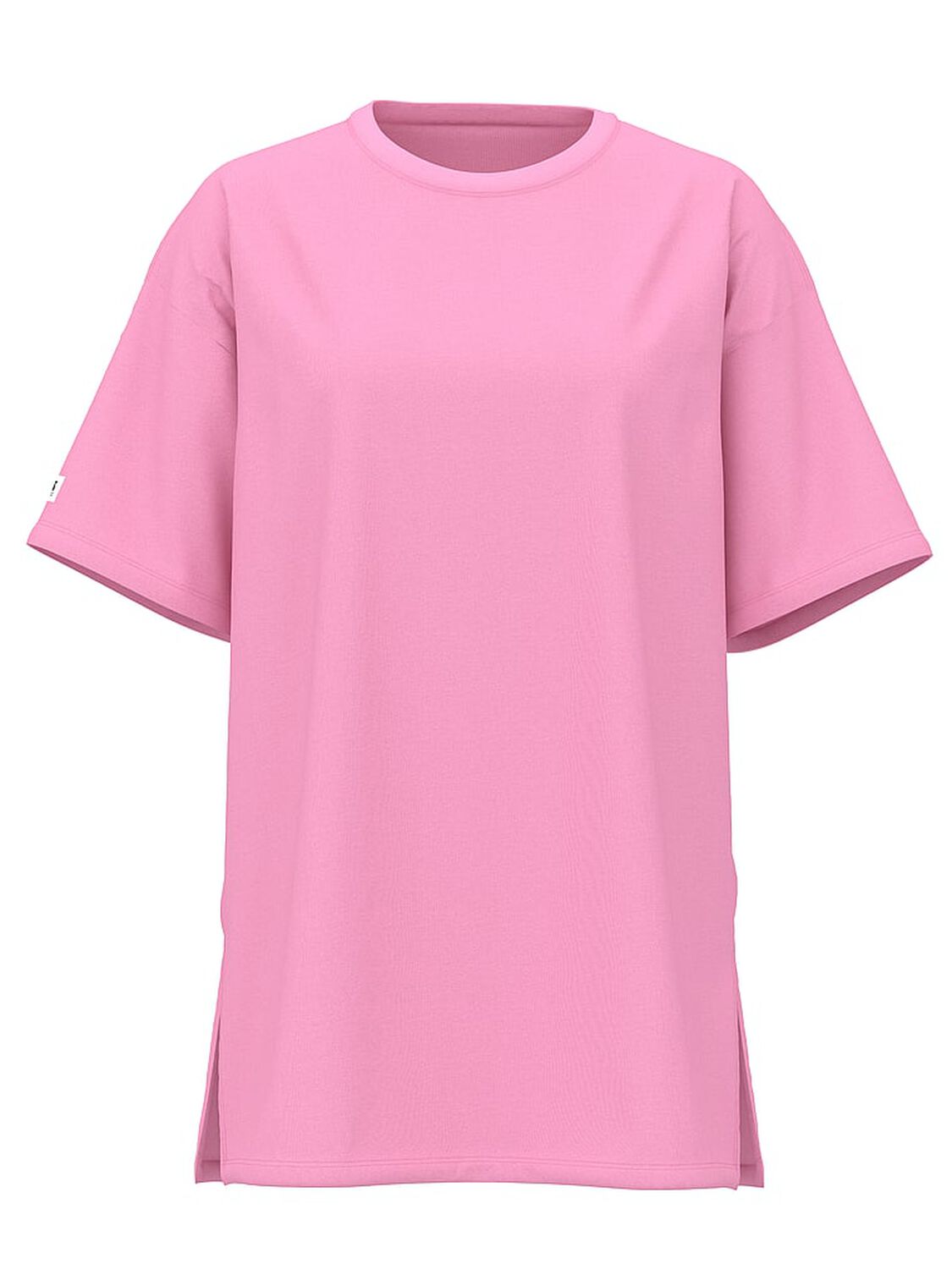 vs Pink Cotton Oversized Side-Slit Sleepshirt Pink Lollipop 3 of 3 