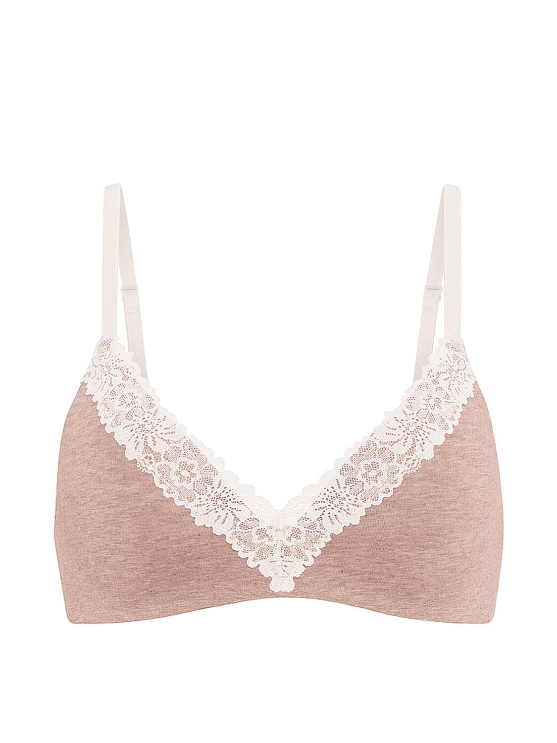 vs Pink Wear Everywhere&trade; Lightly Lined Wireless Bra Heather Praline 3 of 3 