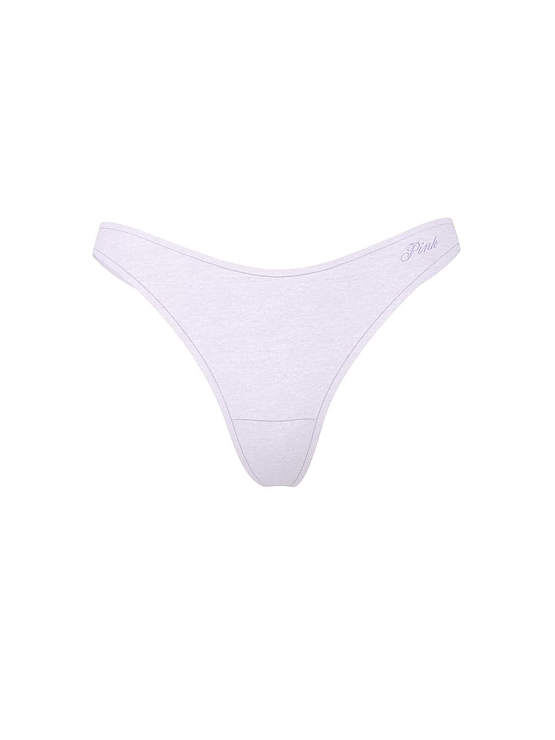 vs Pink Cotton High-Leg Thong Panty Purple Whisper 3 of 3 