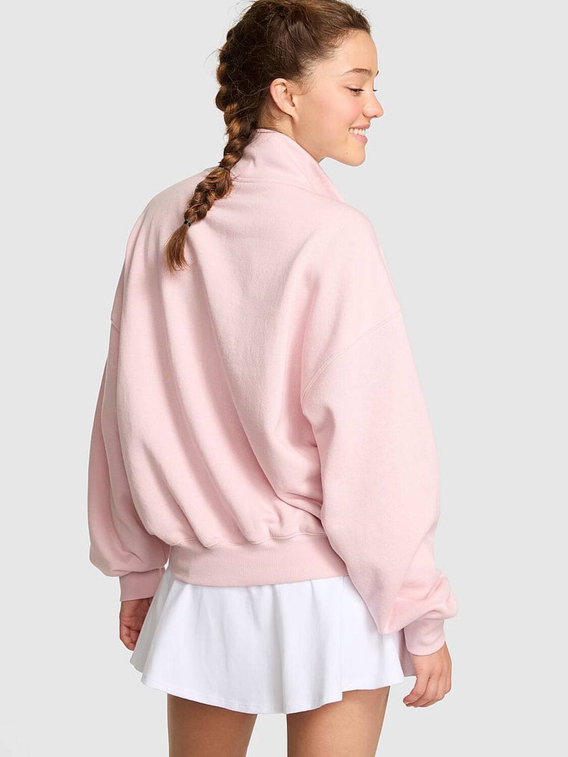 pink Pink Ivy Fleece Quarter-Zip Sweatshirt Doll House 2 of 3 