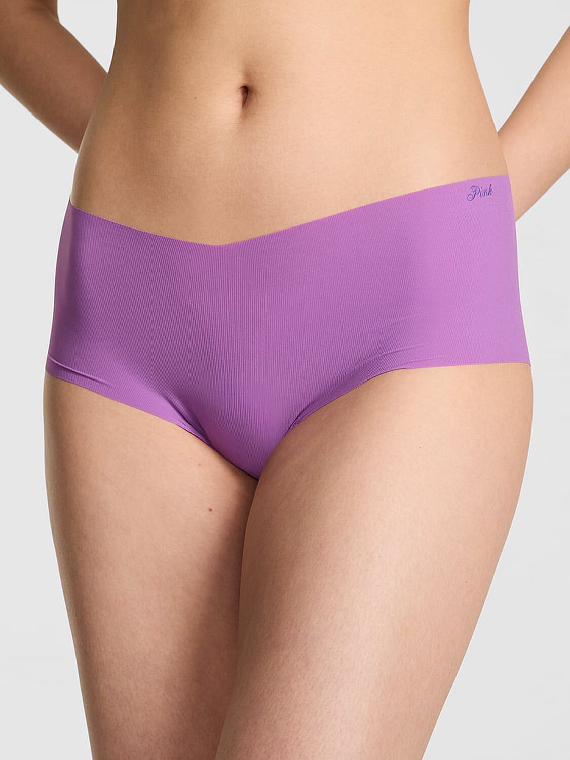 vs Pink No-Show Cheeky Panty Grape Taffy 1 of 3 