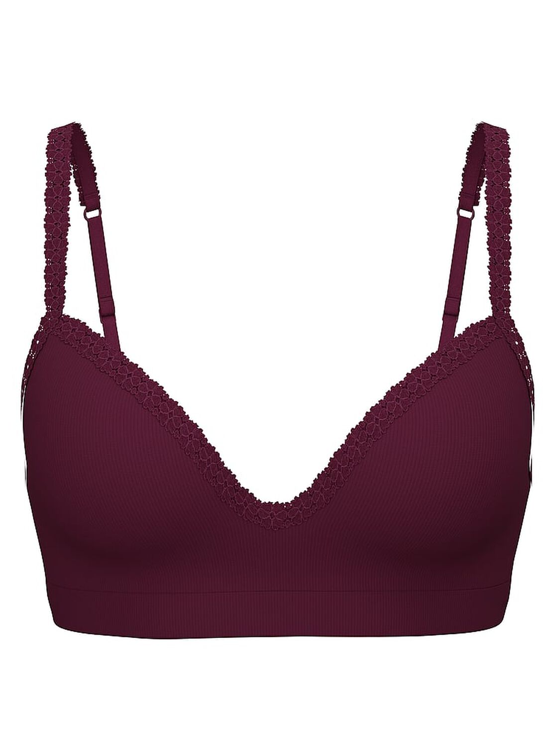 vs Pink Bralettes & Bra Tops Seamless Push-Up Wireless Bralette Wild Rose 3 of 3 