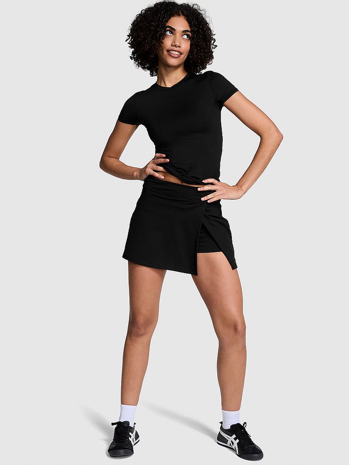 vs Pink Base Stretch Short-Sleeve Tee Pure Black 4 of 4 