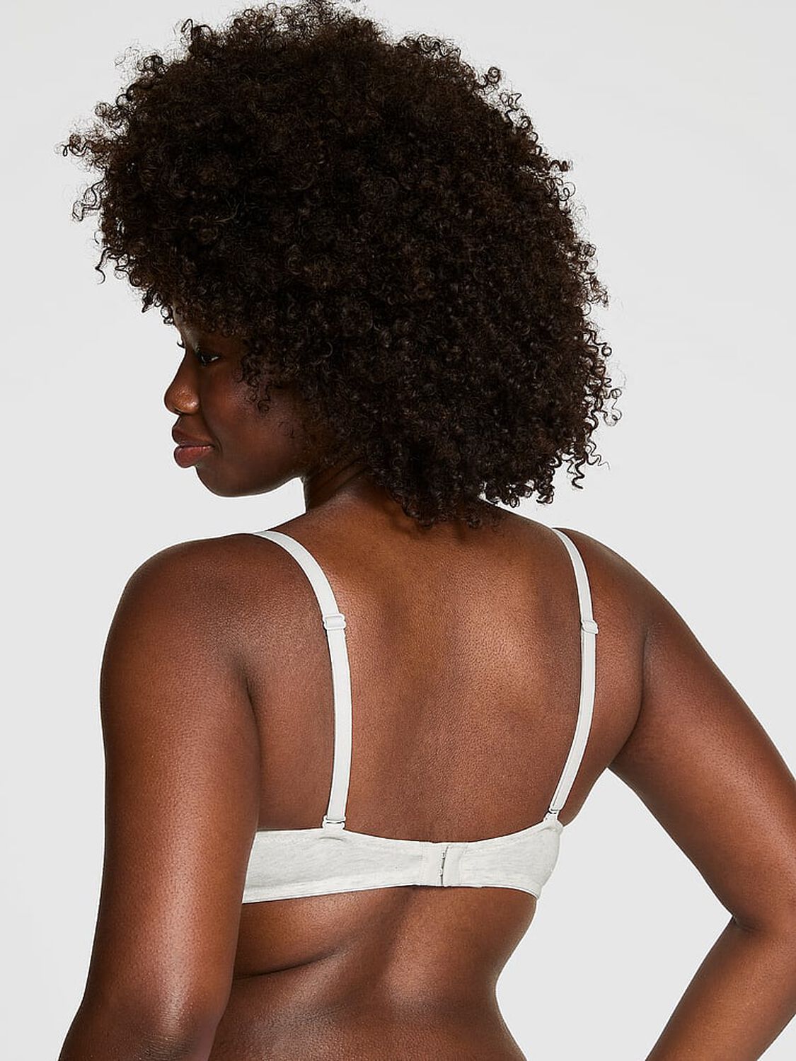 pink Pink Wear Everywhere Wear Everywhere Push-Up Wireless Bra Vs Snow Heather Silver 2 of 3 