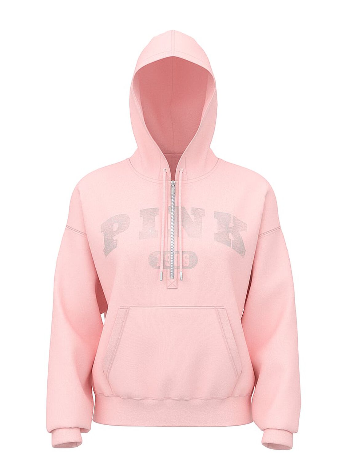 vs Pink Ivy Fleece Campus Half-Zip Hoodie Doll House 3 of 3 