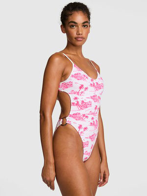 Open-Back One-Piece Swimsuit