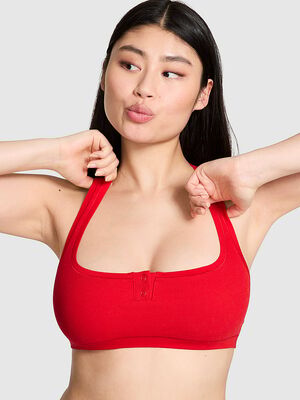 Cotton Dorm Unlined Racerback Bralette