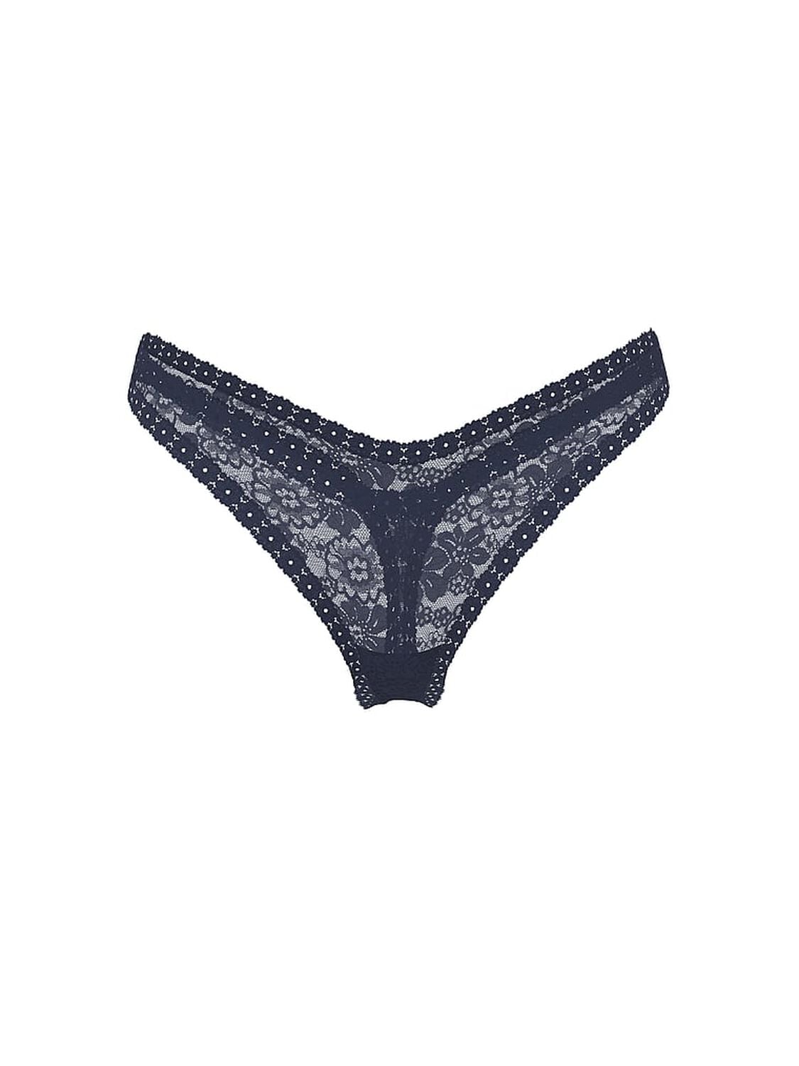 pink Pink Wink Micro Thong Panty Noir Navy 1 of 1 