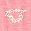Cotton Thong Panty, Petal Pink Foil P Heart Print, swatch