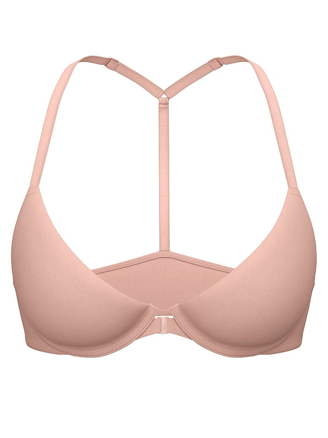 vs Pink Wear Everywhere Wear Everywhere Front-Close Lightly Lined Full Coverage T-Shirt Bra Macaron 3 of 3 