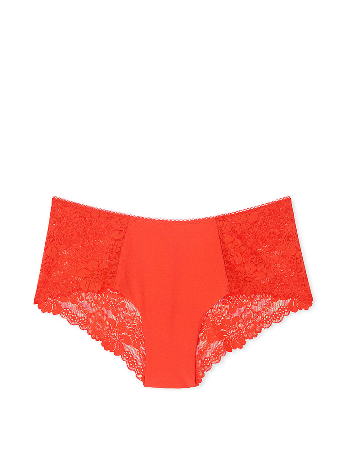 vs Pink No-Show Cheeky Panty Orange With Rose Graphic 1 of 2 
