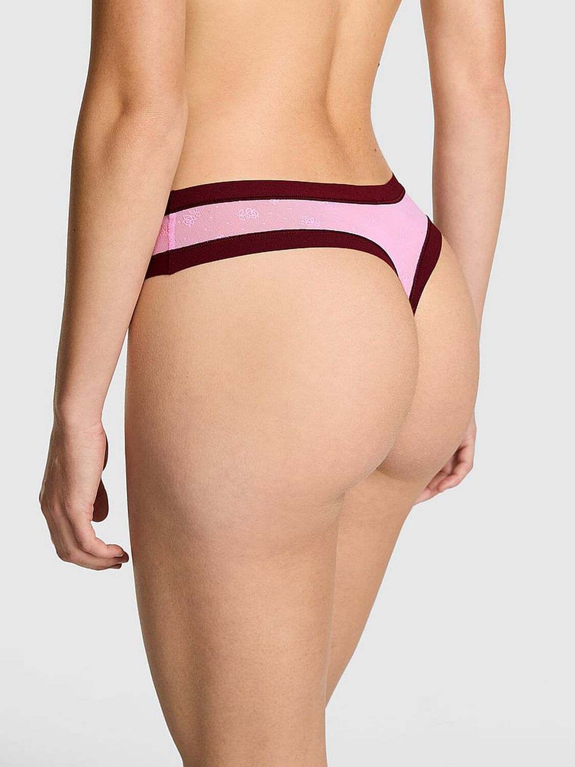 vs Pink No-Show Thong Panty Pink Lollipop 2 of 3 