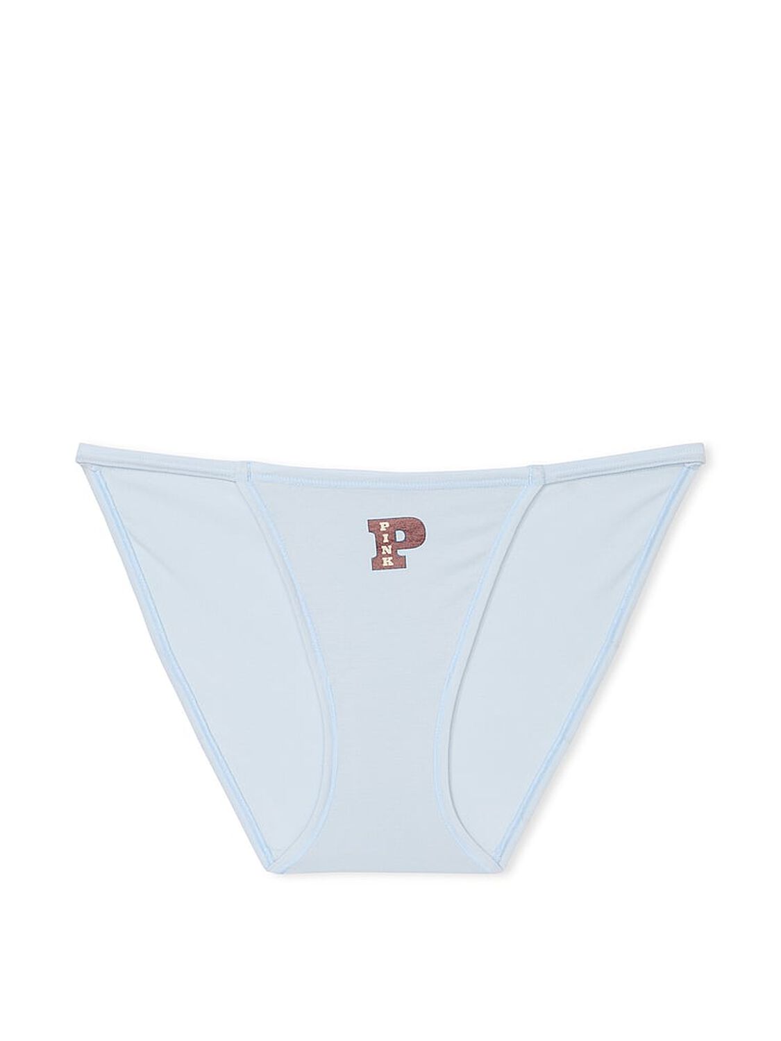 vs Pink Cotton String Bikini Panty Hydrangea Blue W Logo Graphic 3 of 3 