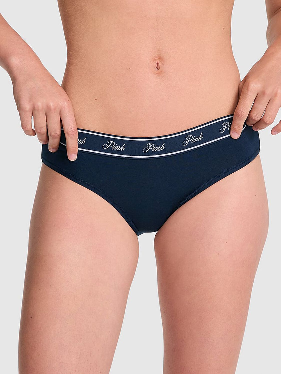 vs Pink Logo Cotton Hiphugger Panty 1 of 3 