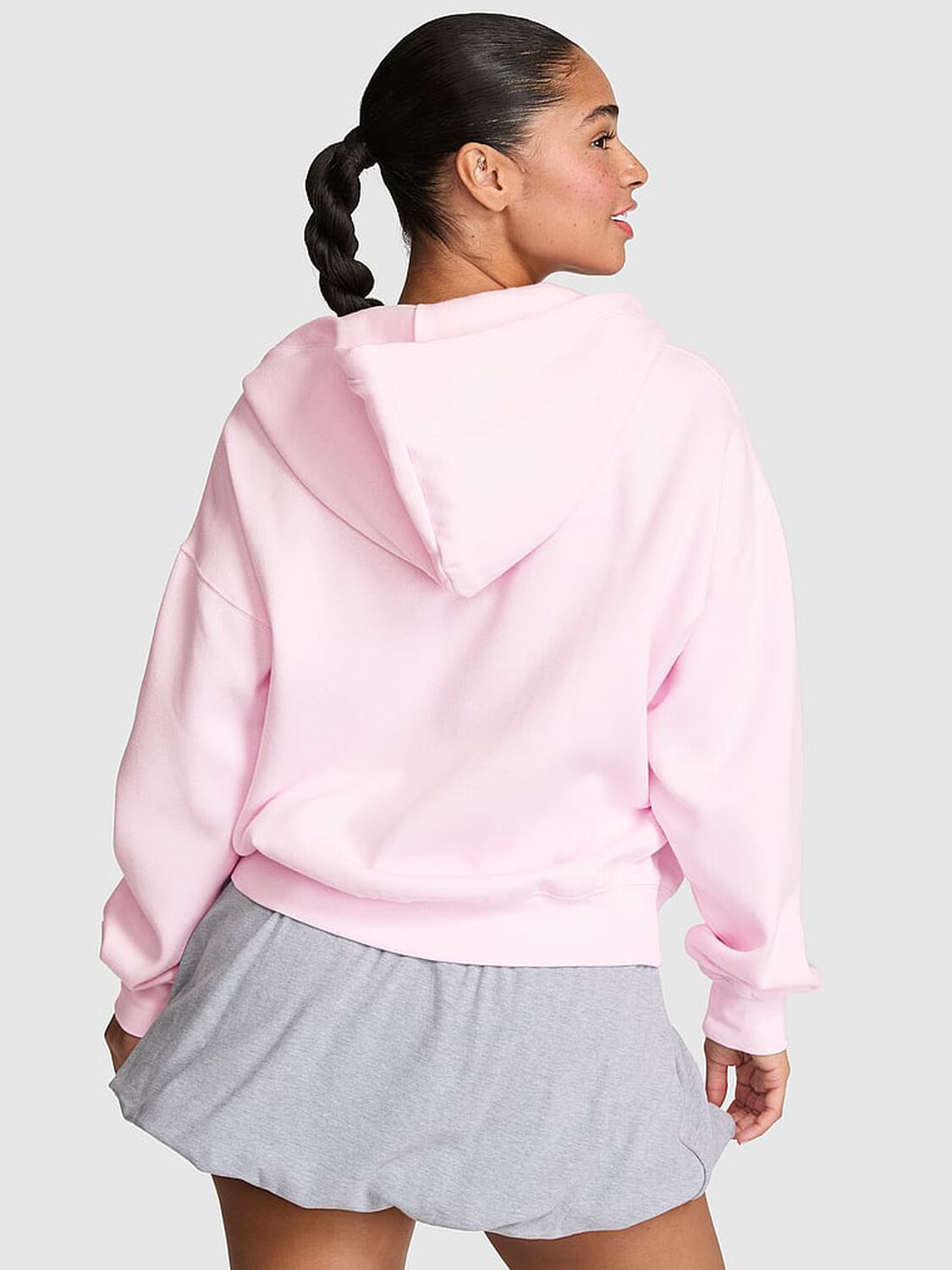 vs Pink Campus Fleece&trade; Full-Zip Hoodie Pink Tulip 2 of 3 