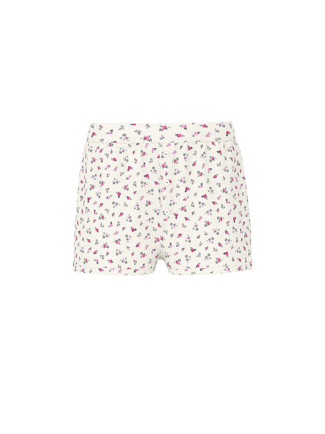 vs Pink Pointelle Boxer Shorts Print 3 of 3 