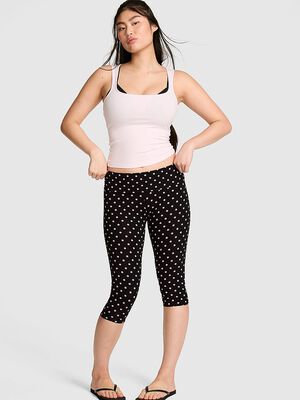 All-Day Cotton&trade; Foldover Capri Leggings