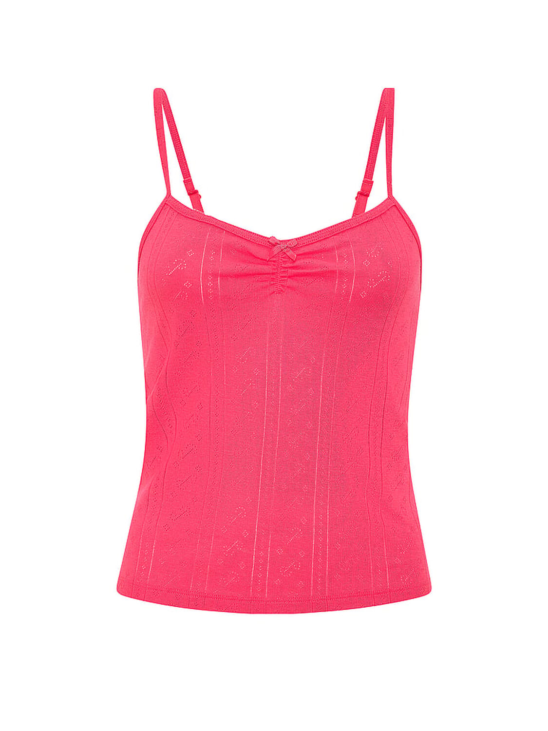 vs Pink Pointelle Sweetheart Cami Candy Pink 3 of 3 