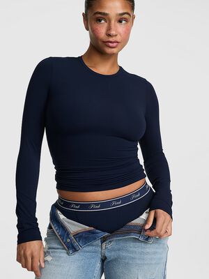 PINK Base Stretch&trade; Long-Sleeve Tee