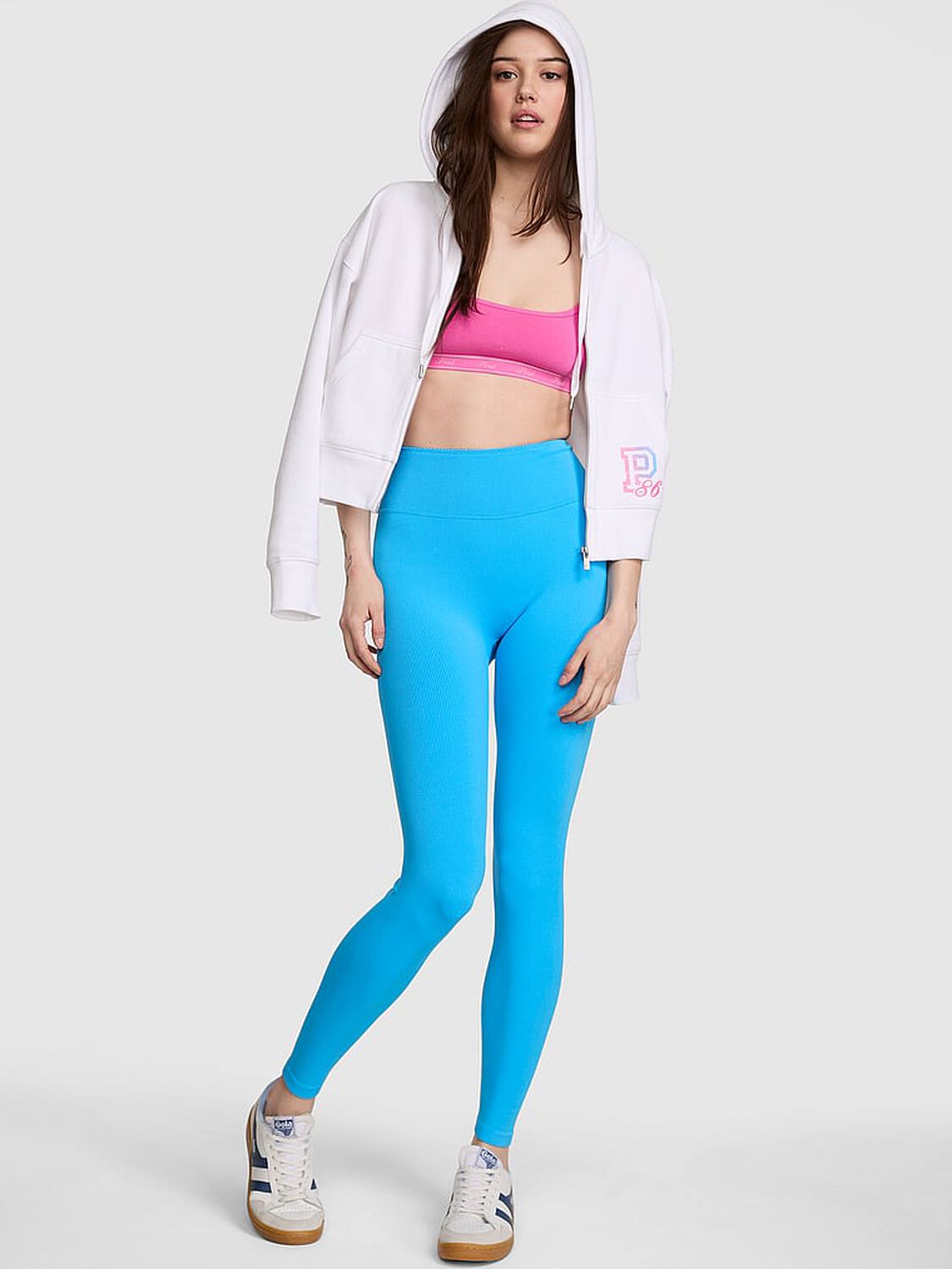 vs Pink AnyWear Leggings Capri Blue 1 of 3 