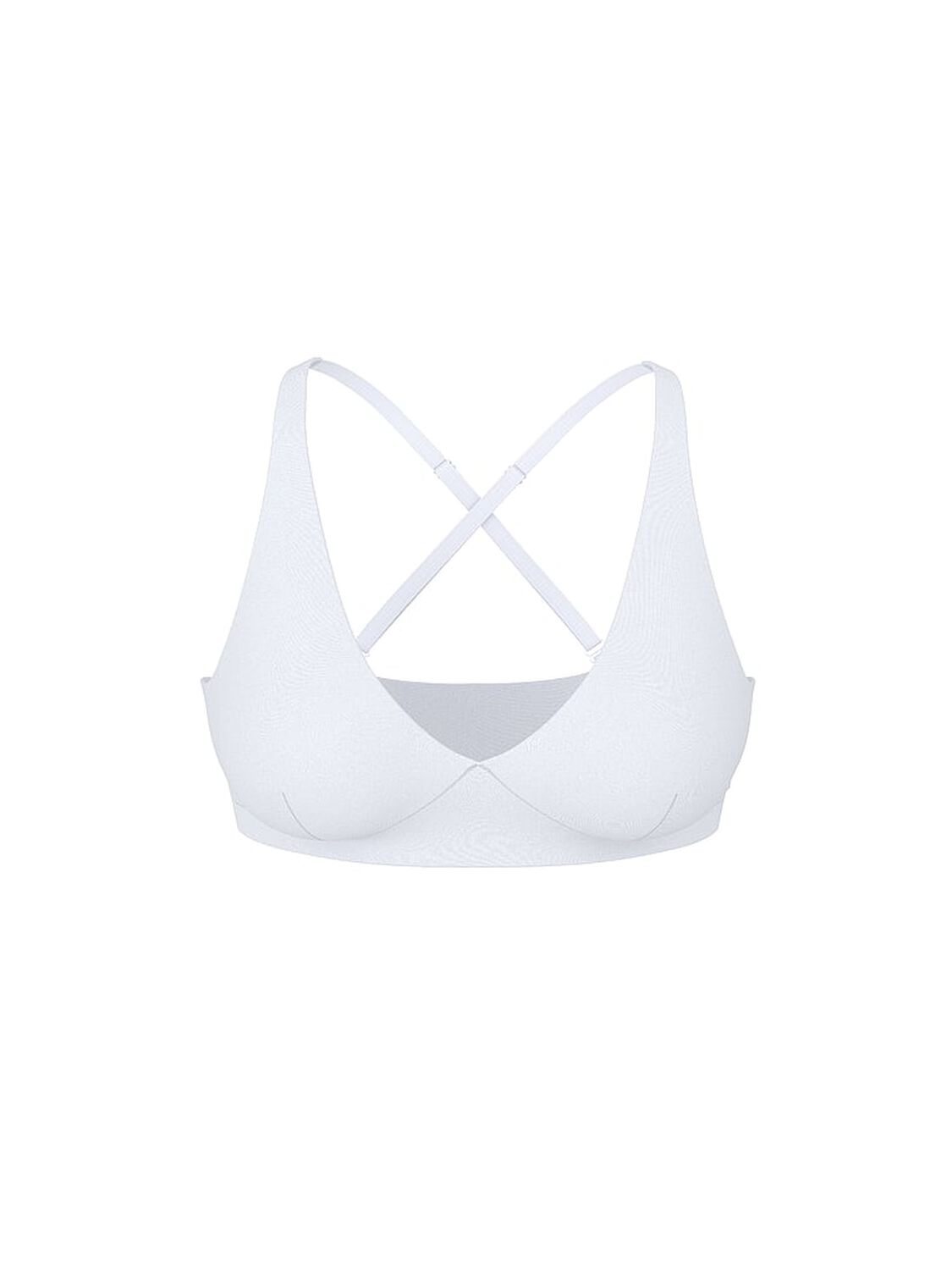 vs Pink PINK Relay&trade; Criss-Cross Plunge Sports Bra Vs White 3 of 3 