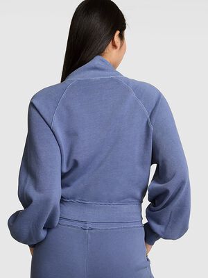 Campus Terry&trade; Mock-Neck Full-Zip Sweatshirt