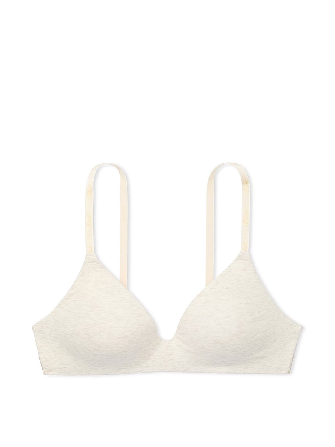 vs Pink Wear Everywhere Wear Everywhere Lightly Lined Wireless Bra Natural Heather 3 of 3 