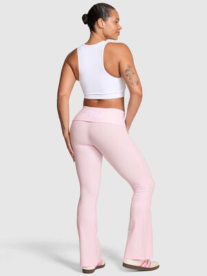 Soft Modal Foldover Kick-Flare Leggings