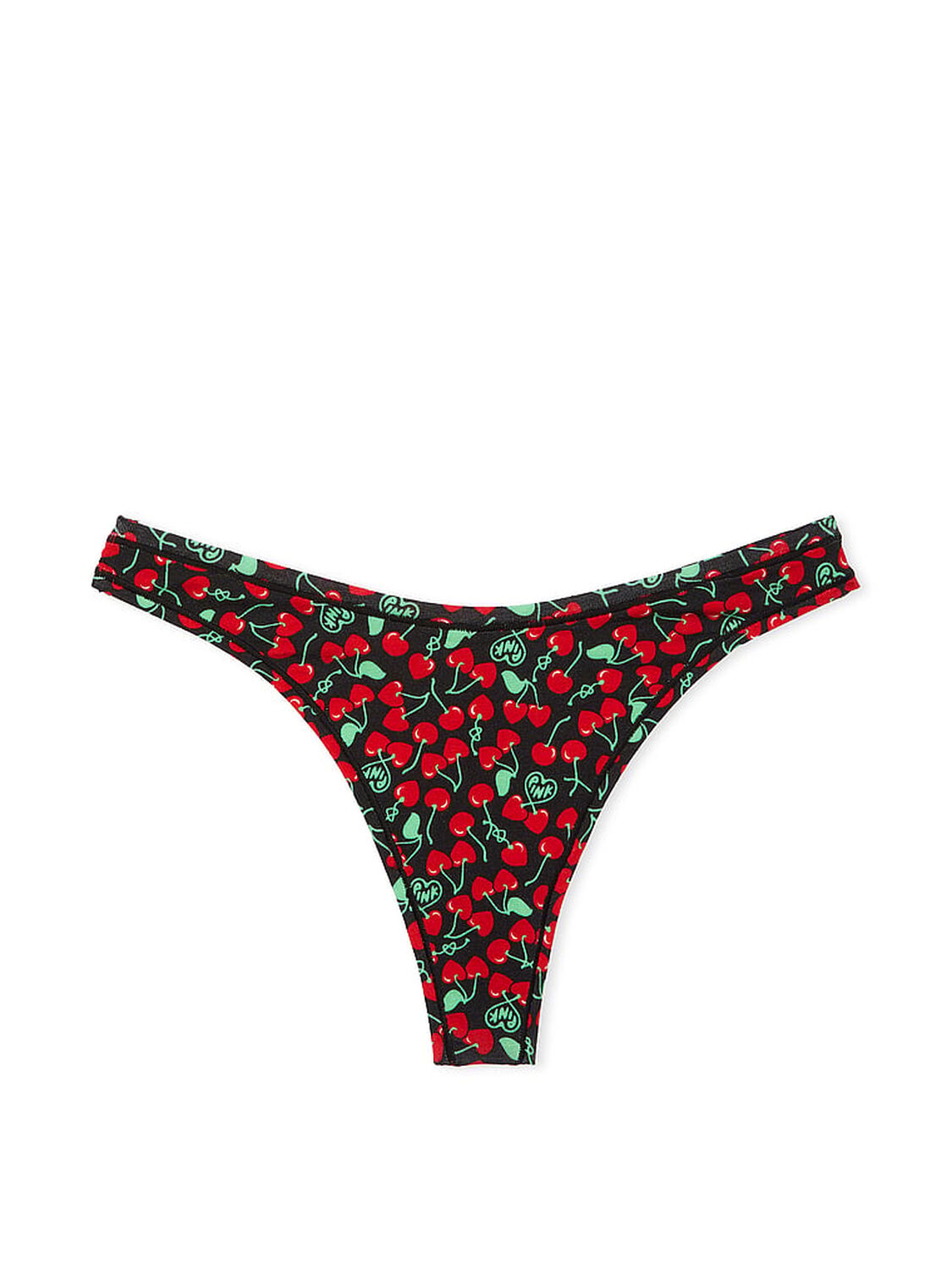 vs Pink Cotton High-Leg Thong Panty 3 of 3 