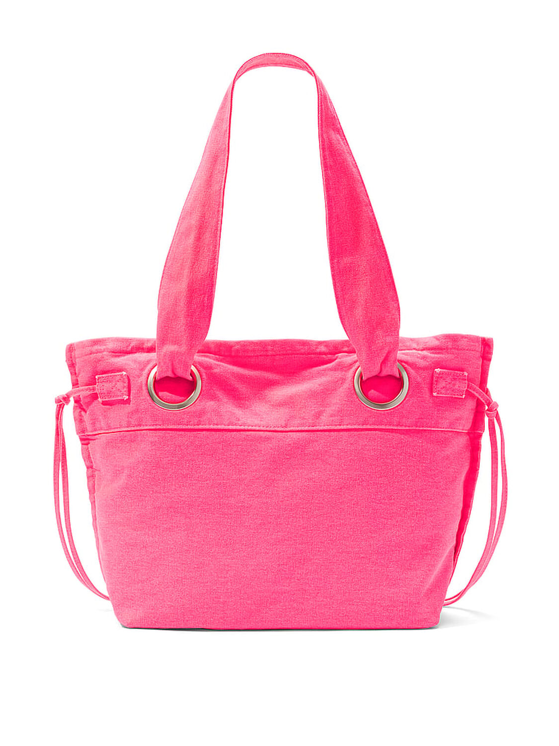 vs Pink Canvas Flat-Bottom Tote Bag Fall For Me Pink 2 of 3 