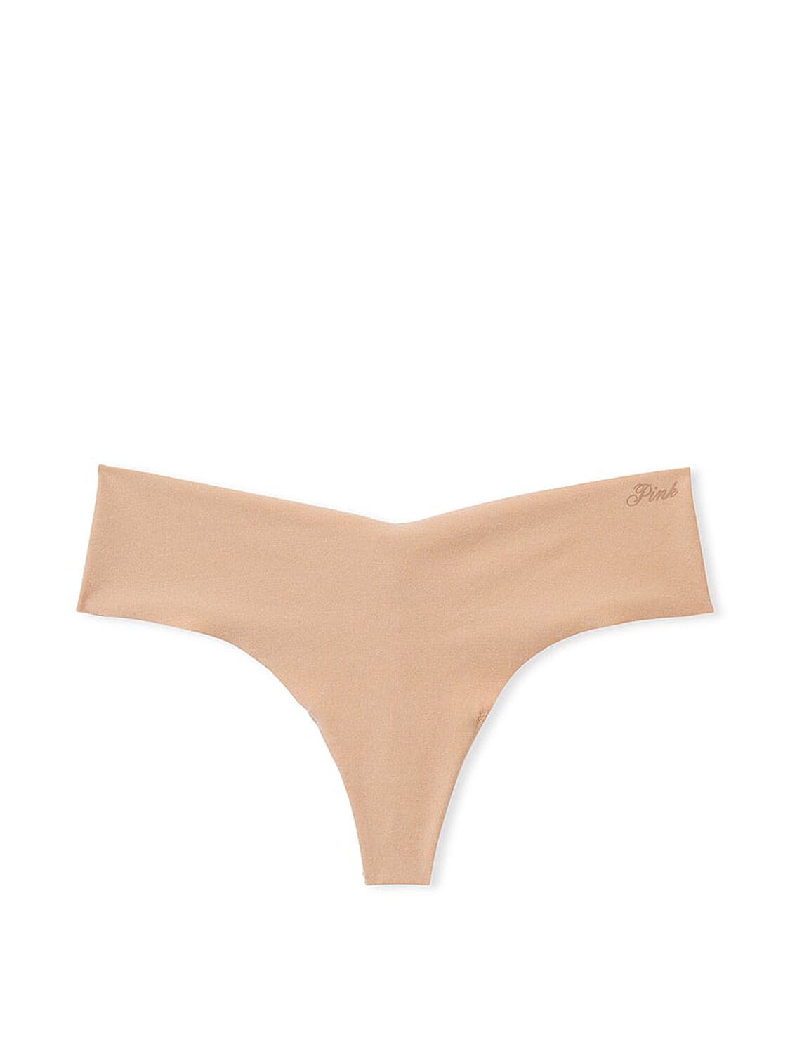 vs Pink No-Show Thong Panty Praline 3 of 3 