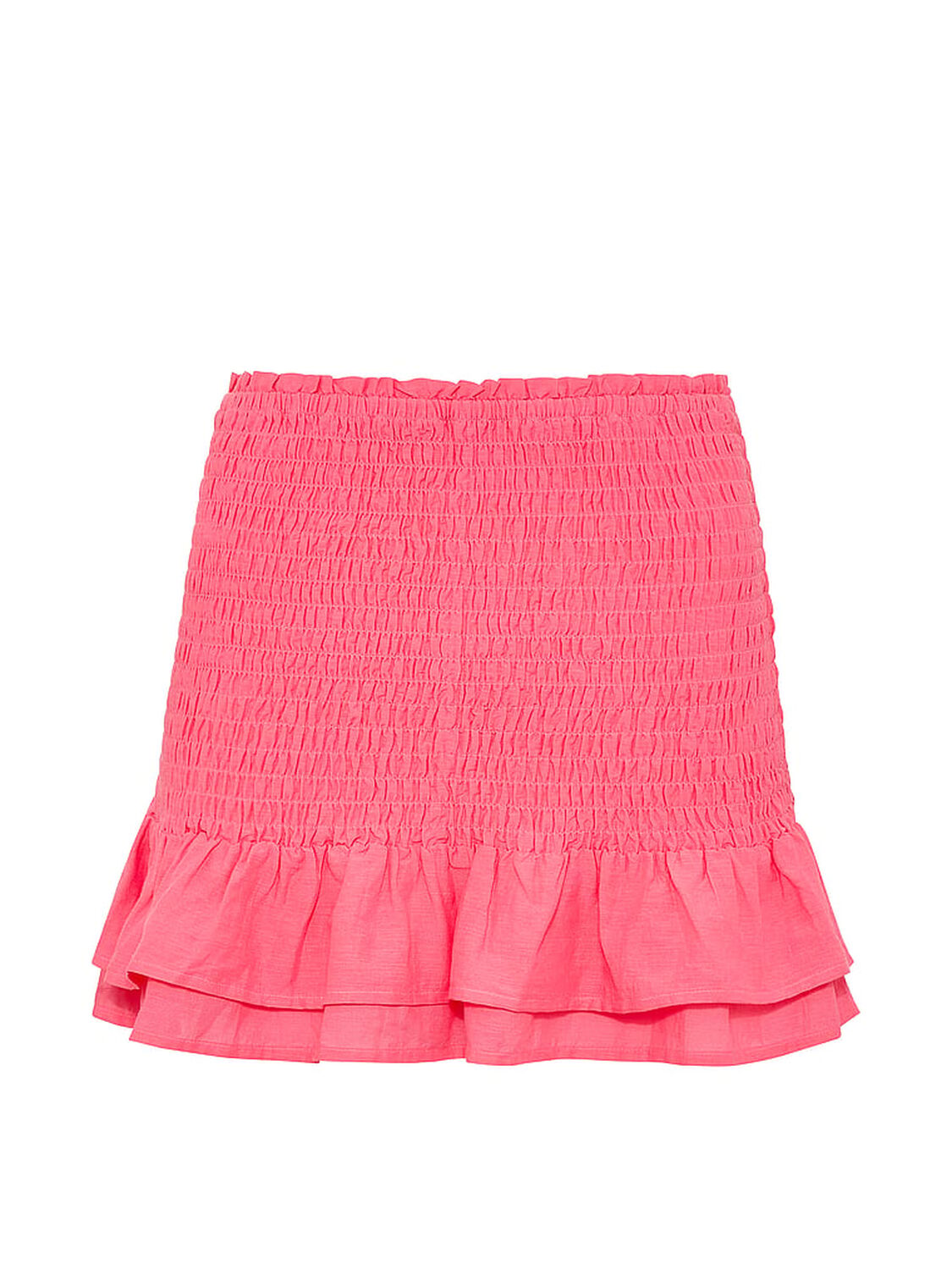 vs Pink Flirty Fit Smocked Mini Skirt Vivid Pink 3 of 3 