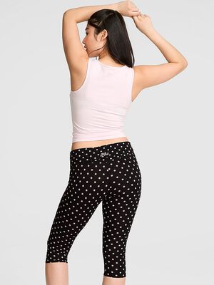 All-Day Cotton&trade; Foldover Capri Leggings
