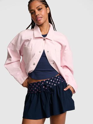 All-Day Cotton&trade; Foldover Flirty Mini Skort