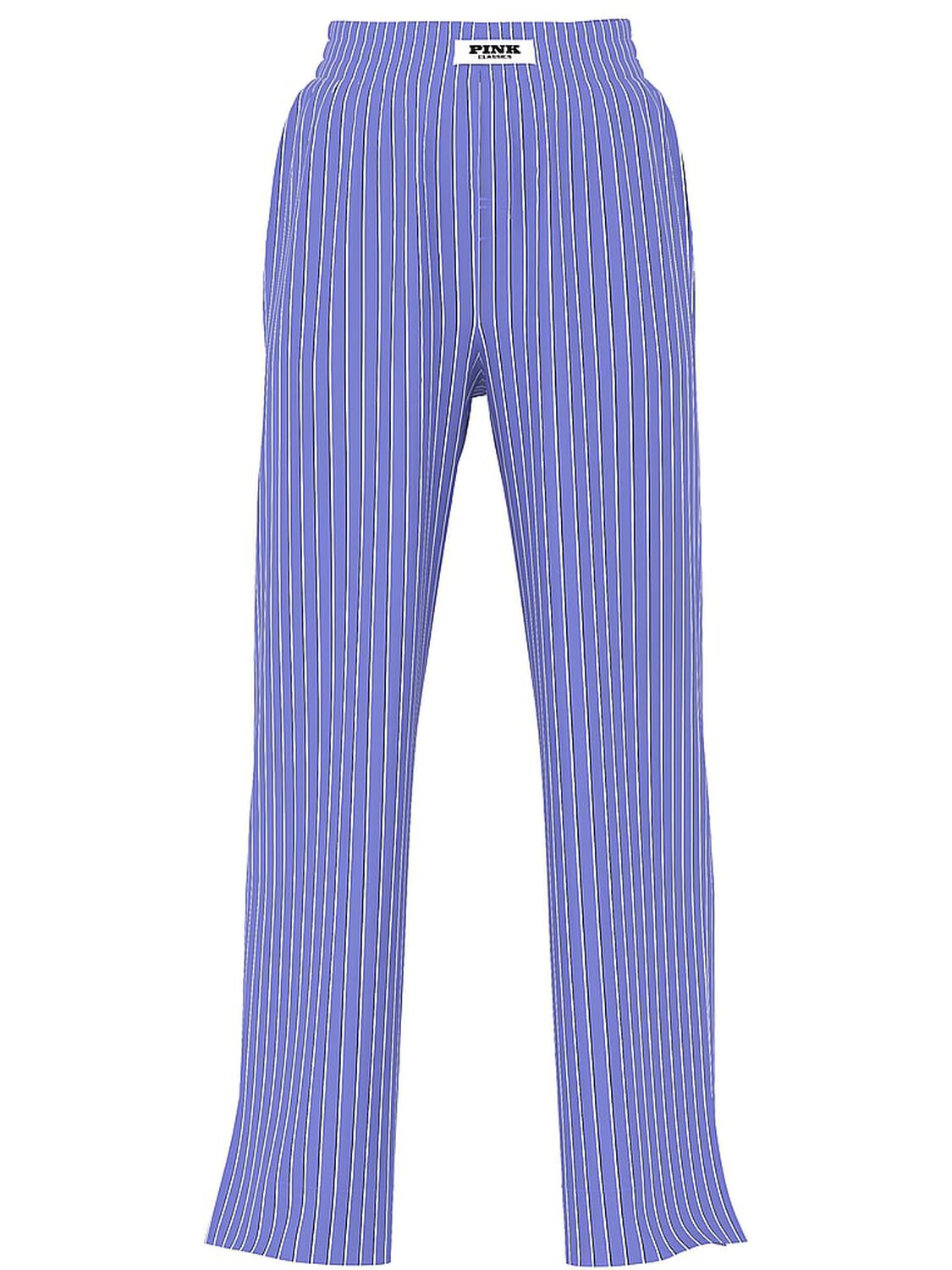 vs Pink Boyfriend Boxer Pajama Pants Ultra Marine Blue Stripes 3 of 3 