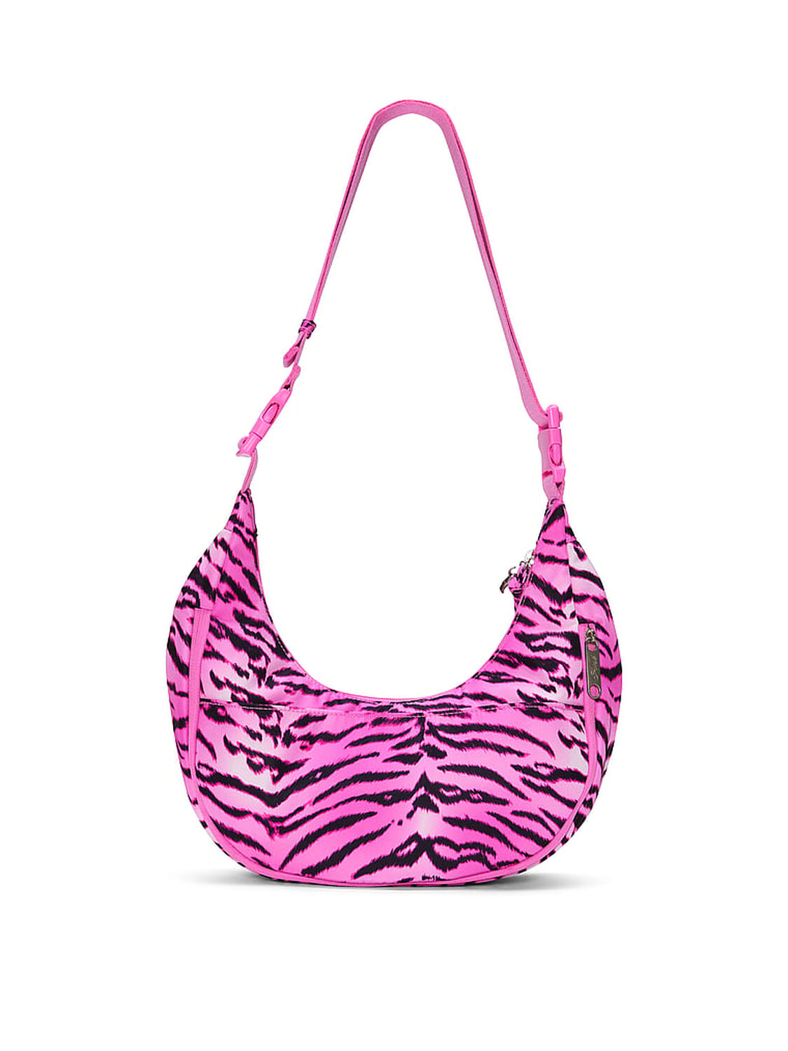 vs Pink Convertible Nylon Sling Bag Pink Zebra 2 of 3 