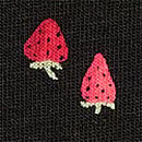 Logo Cotton High-Waist Boyshort Panty, Black Strawberry Print, swatch