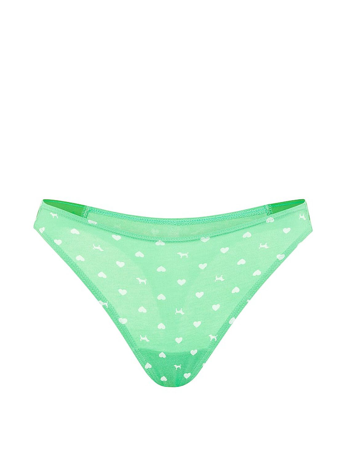 vs Pink Logo Cotton High-Leg Thong Panty 3 of 3 