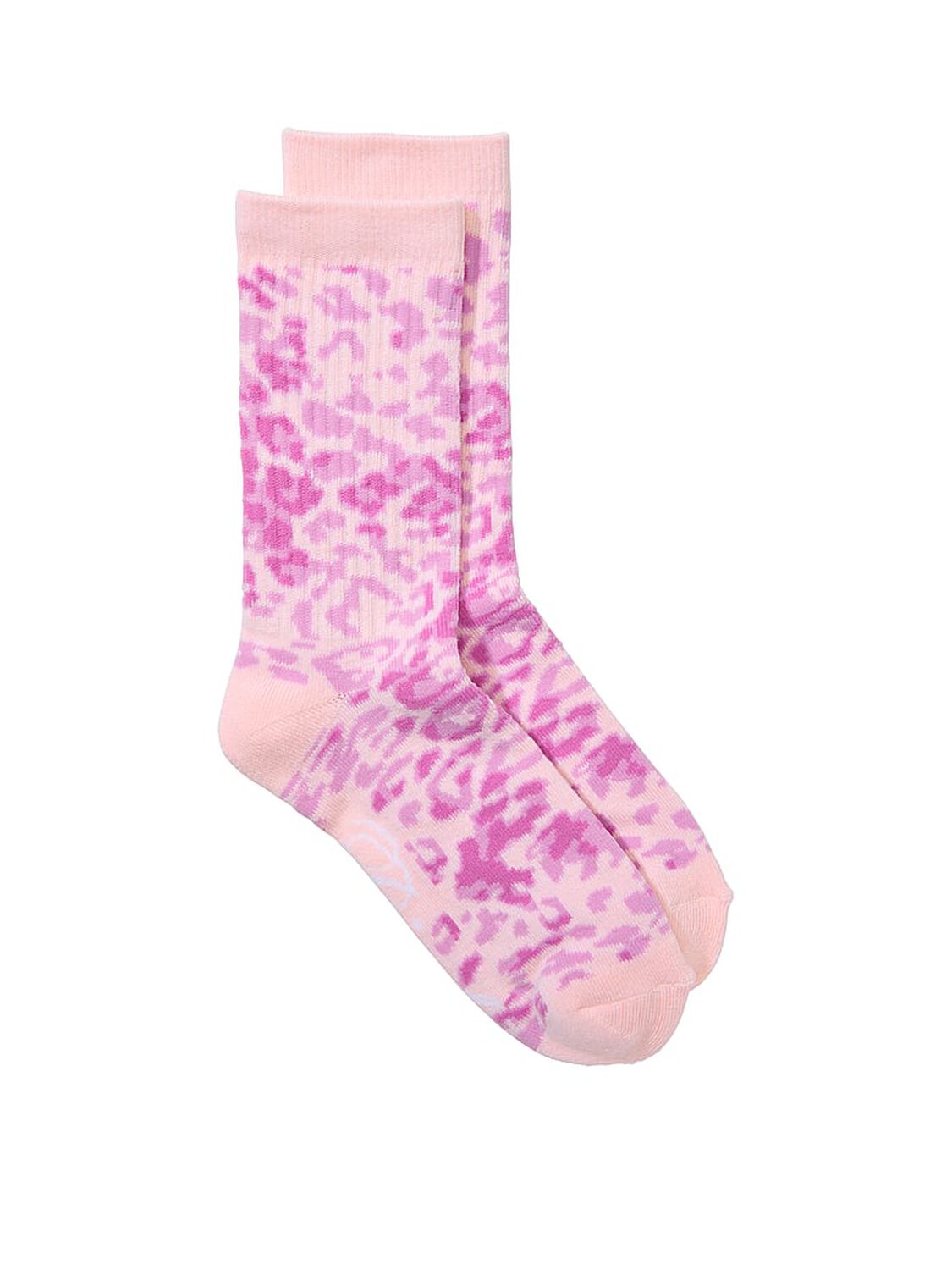 vs Pink 1-Pack Crew Socks Pink Leo Haze 1 of 2 