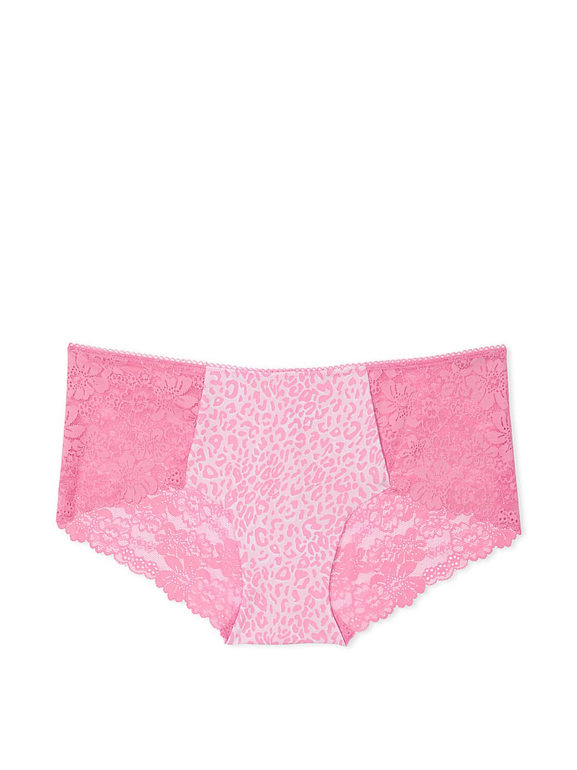 vs Pink No-Show Hiphugger Panty Moonstone Pink Leopard Print 1 of 1 