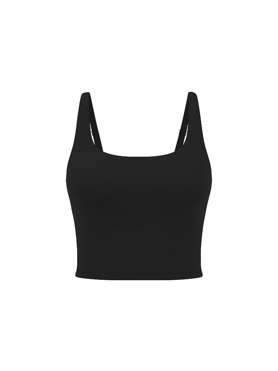 vs Pink Seamless Strappy Tank Top Pure Black Acid Wash 3 of 3 