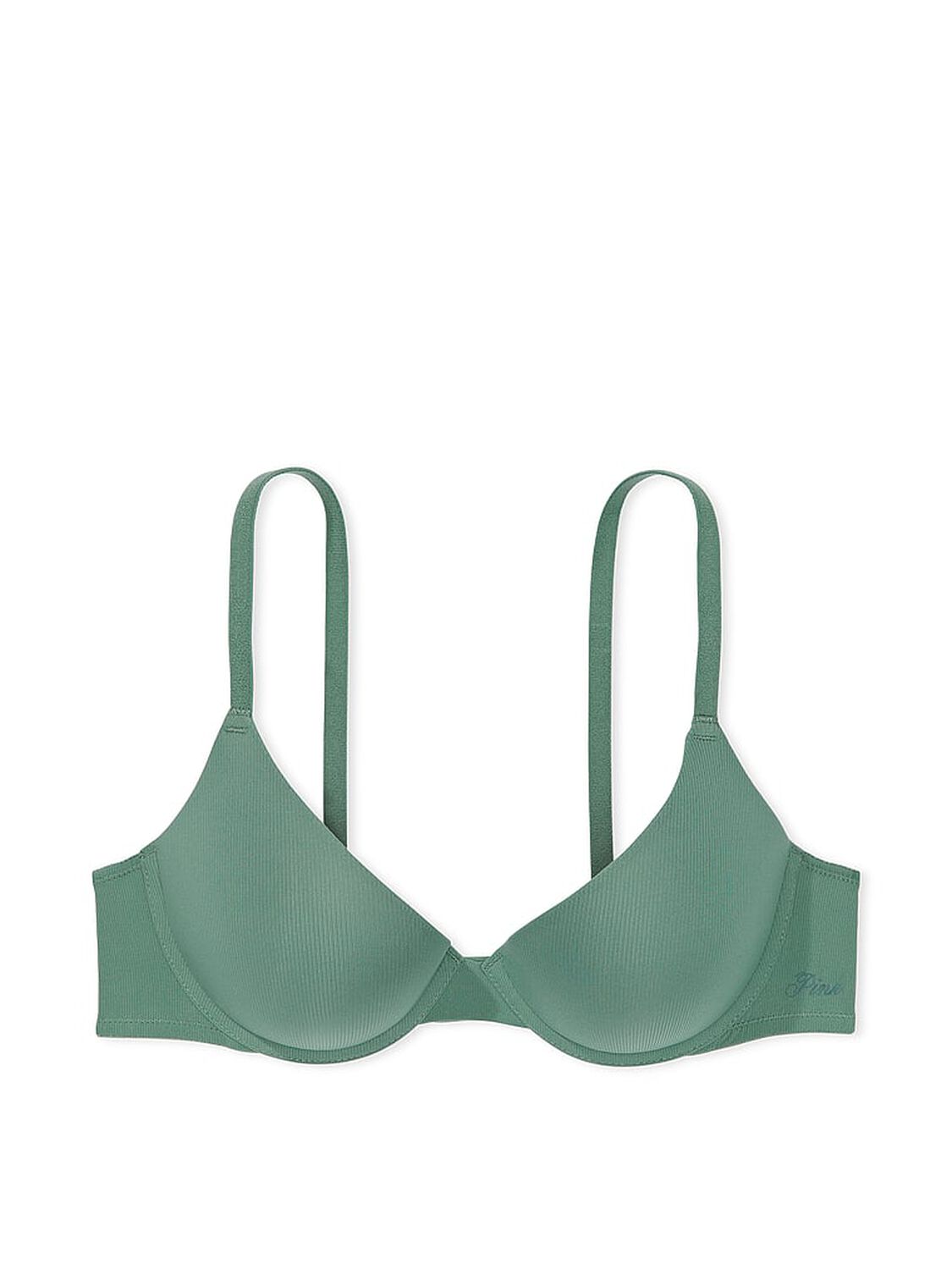 vs Pink Wear Everywhere Wear Everywhere Push-Up Bra Fresh Forest 3 of 4 