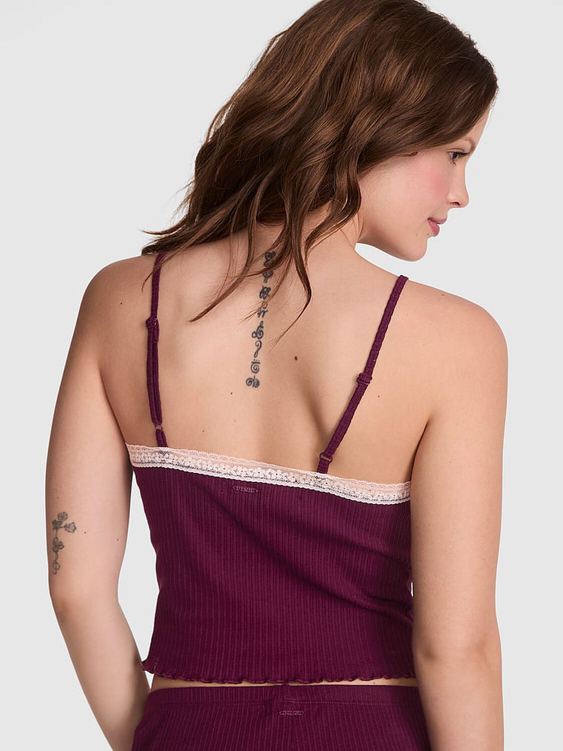 vs Pink Drop Needle Pointelle Tank Top Wild Rose 2 of 4 