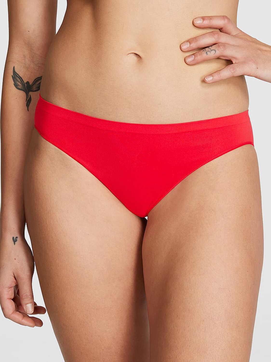 vs Pink Seamless Bikini Panty Red Pepper 1 of 3 