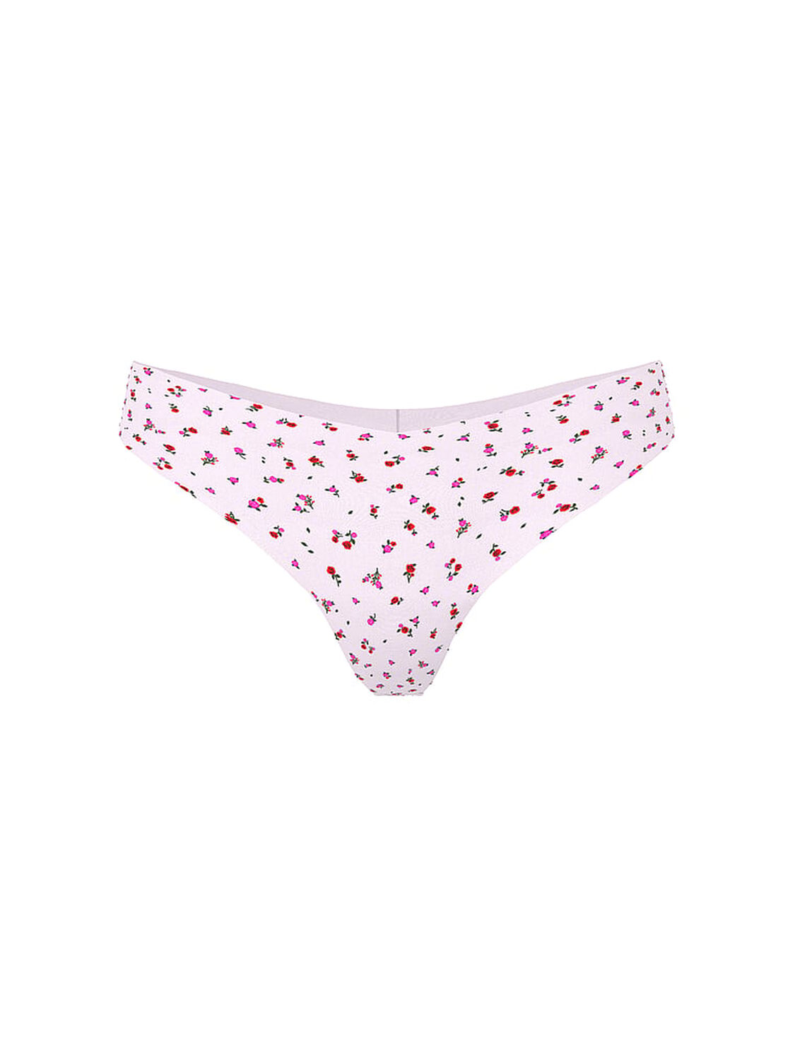 vs Pink No-Show Thong Panty Pink Tulip Ditsy Floral 3 of 3 
