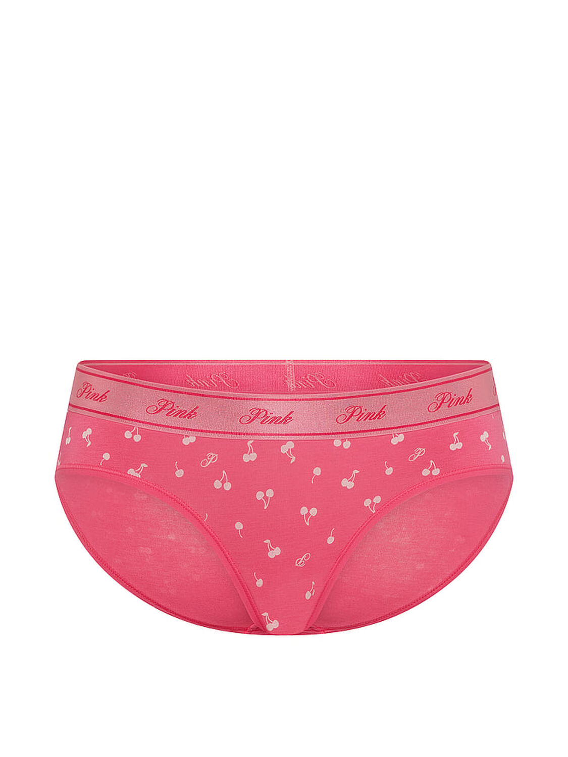 vs Pink Logo Cotton Hiphugger Panty Love Me Pink Cherry 3 of 3 