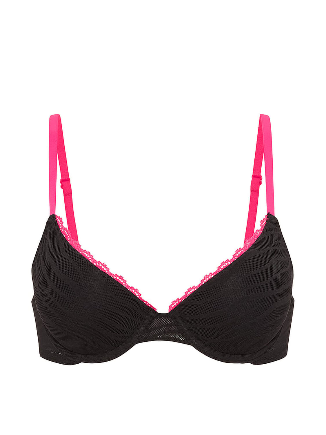 vs Pink Wear Everywhere Wear Everywhere&trade; Push-Up Bra Black 3 of 3 
