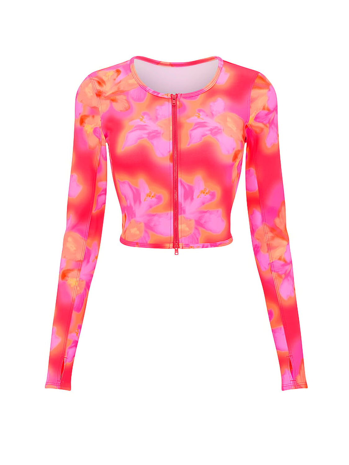 vs Pink Cropped Scuba Jacket Hazy Hibiscus 3 of 3 