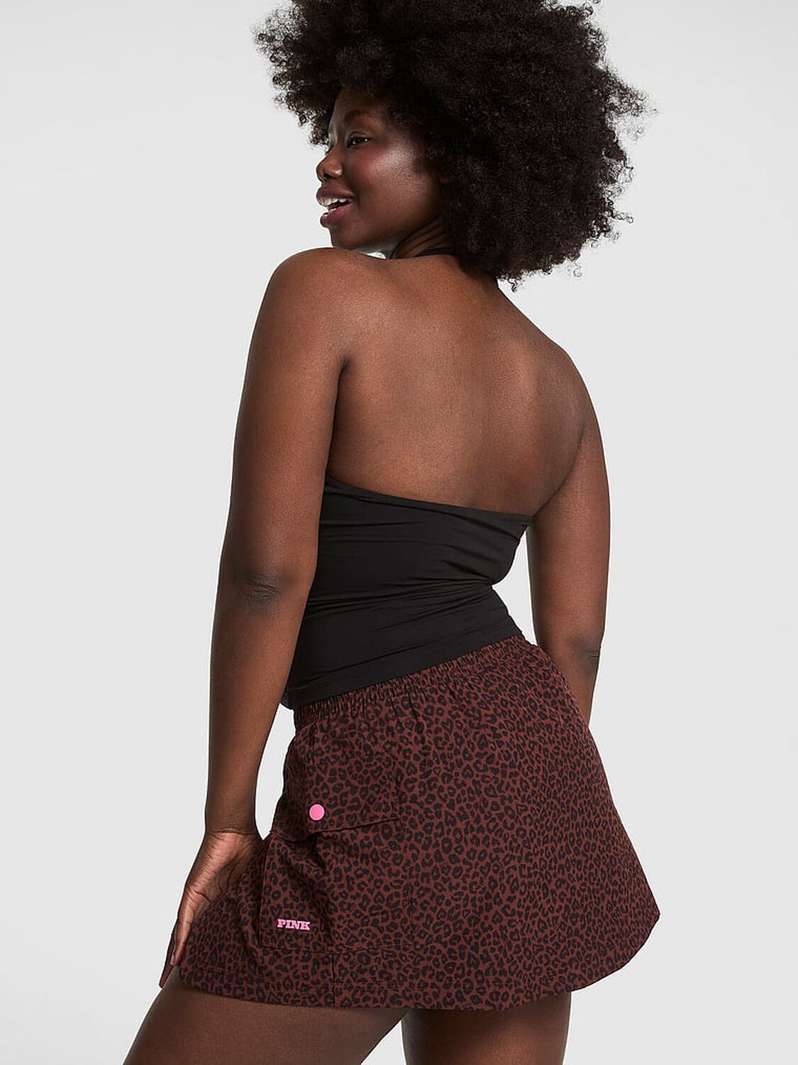 vs Pink Tech Woven Hike Skort Leopard 2 of 3 