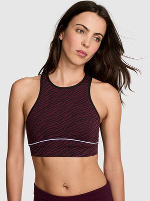 Seamless Contour High-Neck Sports Bra